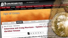 Onlinewelten Interview mit Craig Morrison