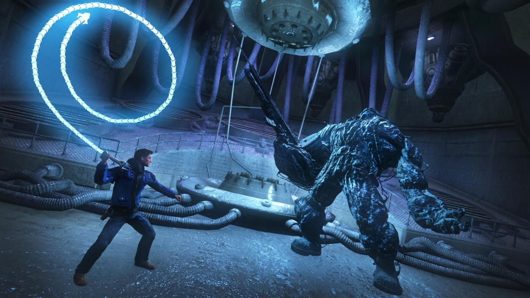 Before the monster kills you all, you must whip it. TSW